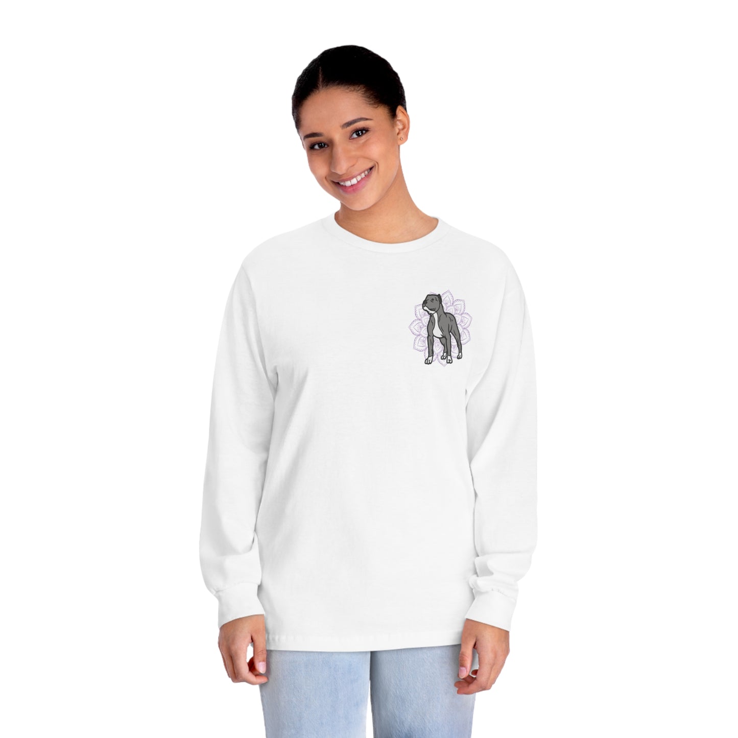 Put Animal Abusers Down Instead… Unisex Organic Long Sleeve Tee