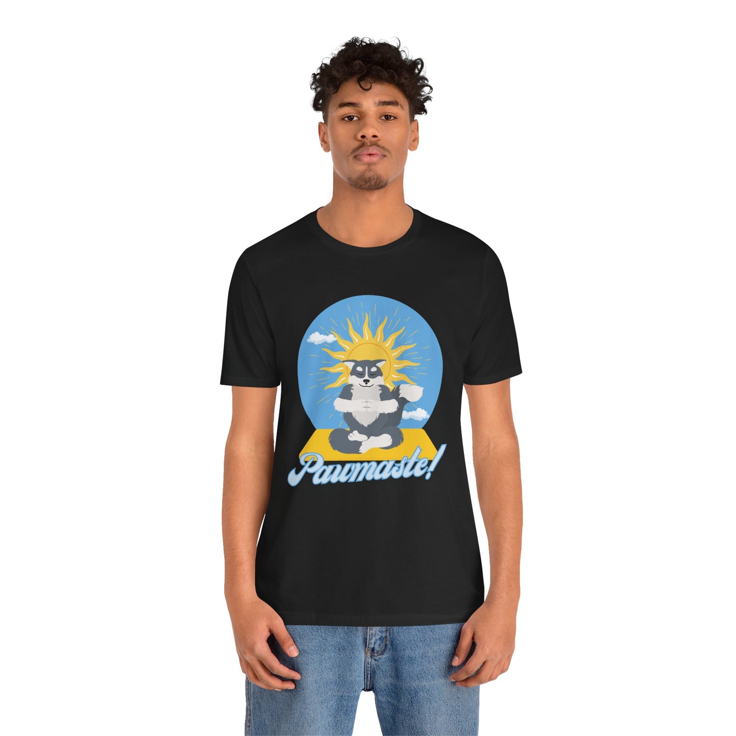 Pawmaste Happy Husky Puppy Yoga Shirt Unisex Classic Tee