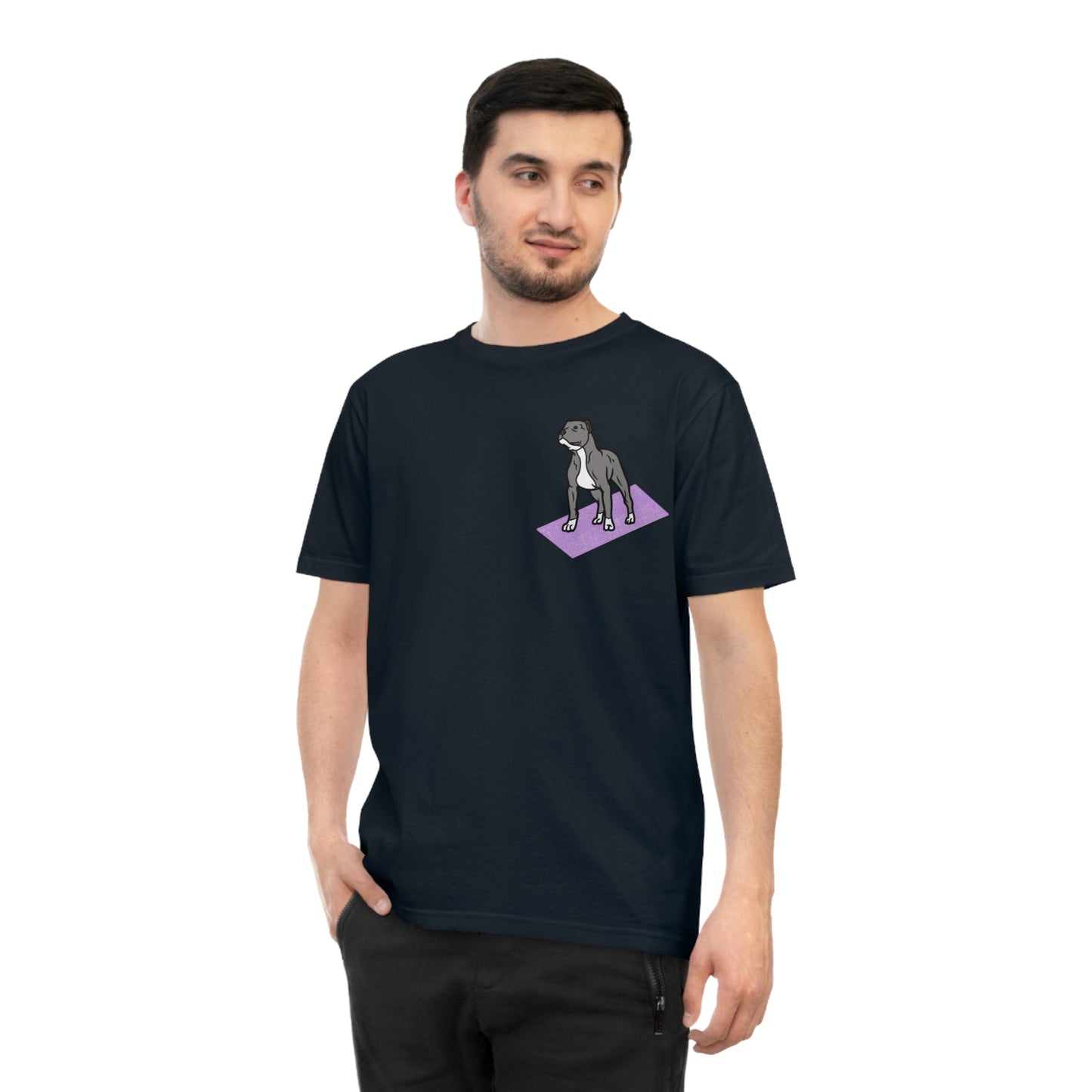Rescue Puppy Yoga Mat Pit Bull Graphic Tshirt
