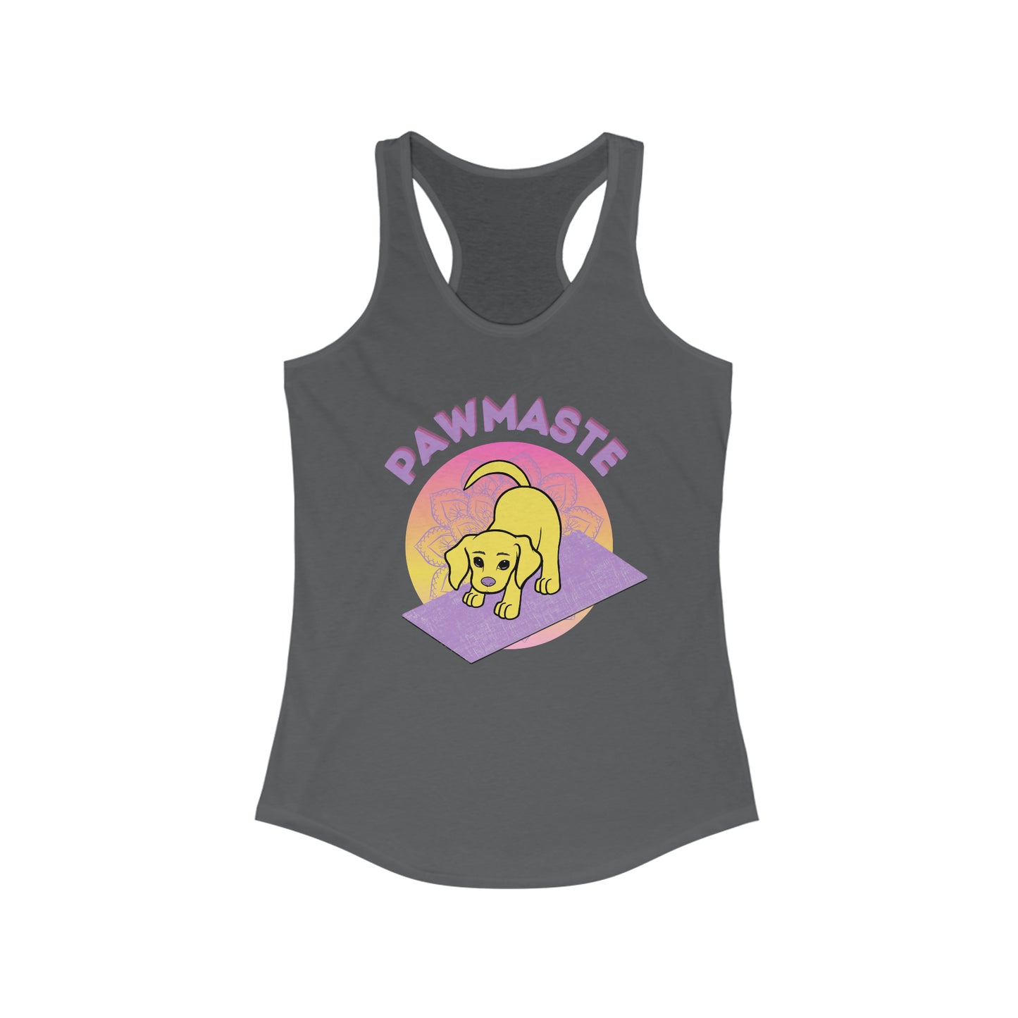 Pawmaste with Yogi the Rescue Puppy Yoga Mascot Mountain Seen Tank Top