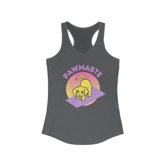 Pawmaste with Yogi the Rescue Puppy Yoga Mascot Mountain Seen Tank Top