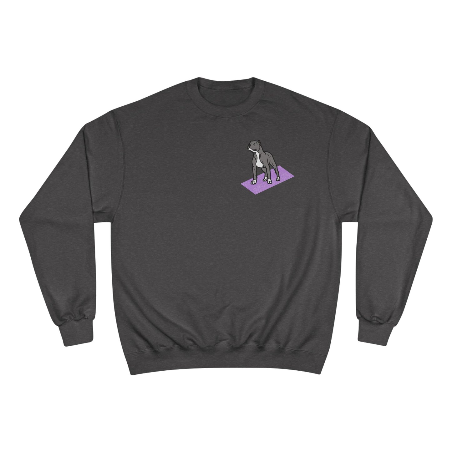 Rescue Puppy Yoga Mat Pit Bull Graphic Crewneck