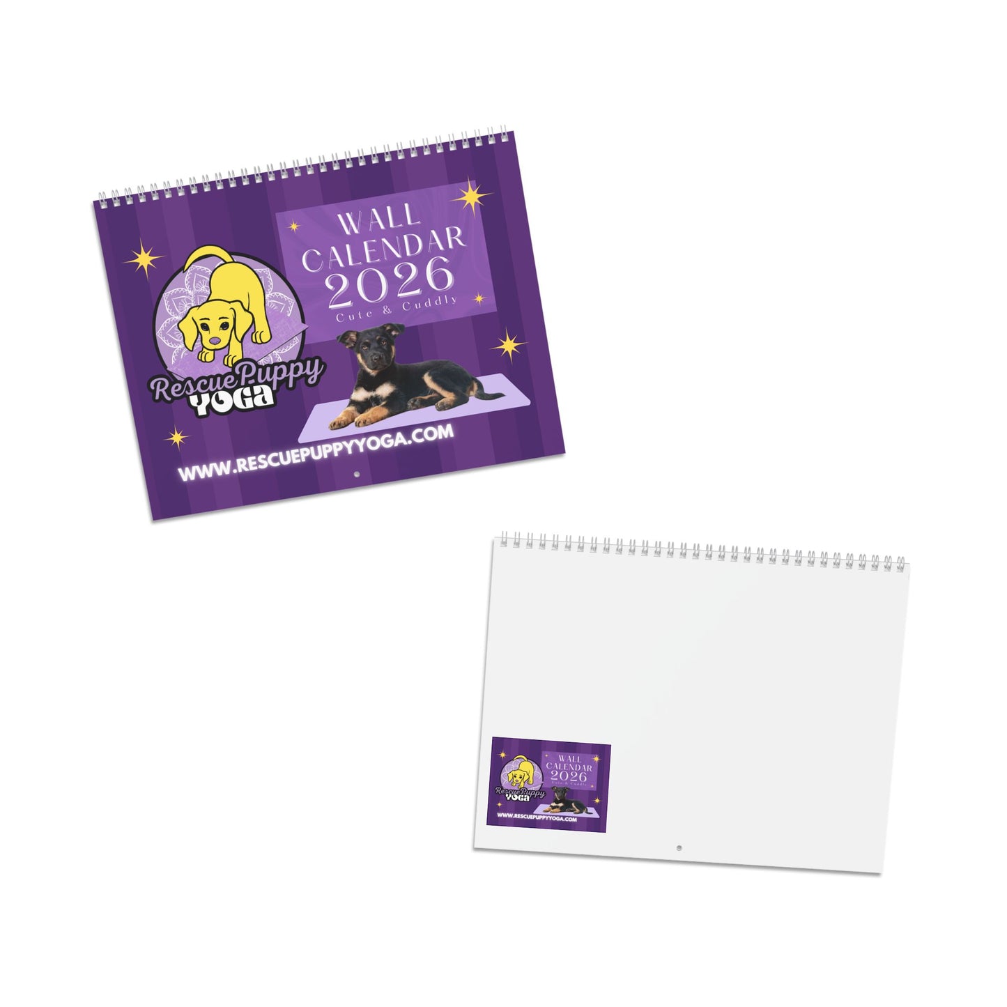 2026 Rescue Puppy Wall Calendar – Monthly Pet Photo Calendar