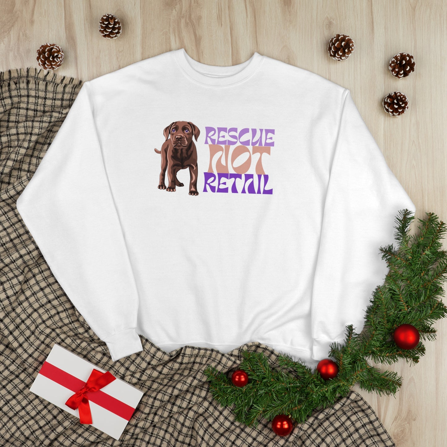 Rescue Not Retail Unisex EcoSmart Crewneck Sweatshirt