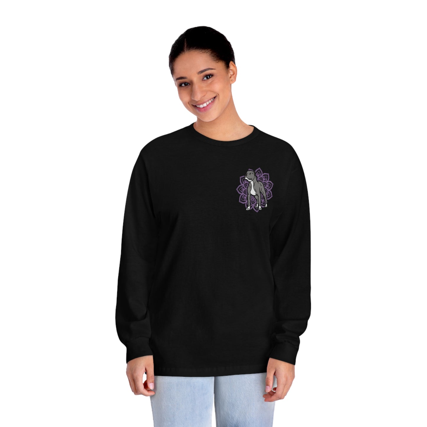 Put Animal Abusers Down Instead… Unisex Organic Long Sleeve Tee