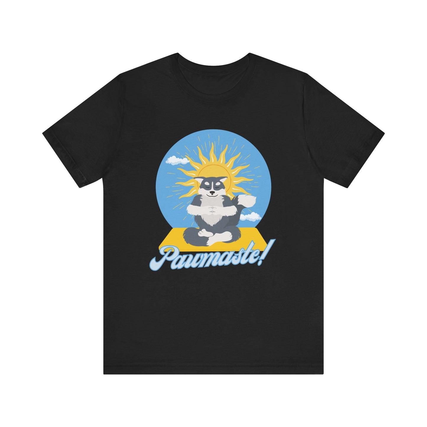 Pawmaste Happy Husky Puppy Yoga Shirt Unisex Classic Tee