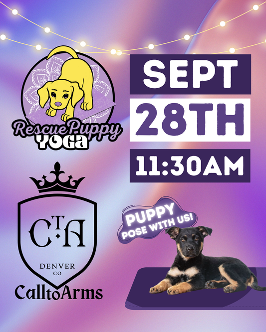Rescue Puppy Yoga - Call to Arms Brewing Co.