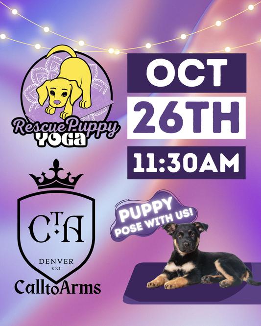 Rescue Puppy Yoga - Call to Arms Brewing Co.