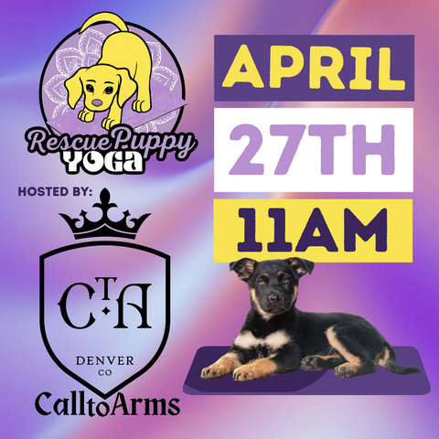 Rescue Puppy Yoga - Call to Arms Brewing Co.