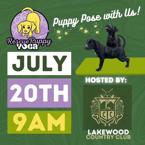 Rescue Puppy Yoga @ Lakewood Country Club
