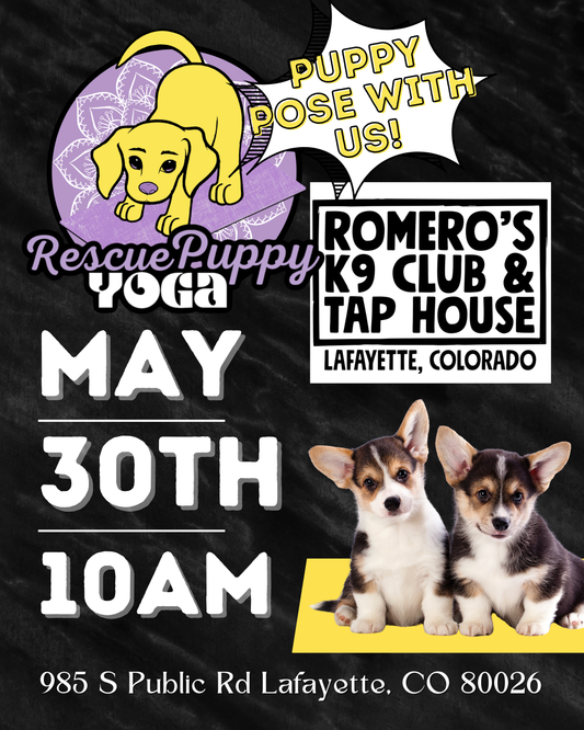 Rescue Puppy Yoga - Romero’s K9 Club & Bar