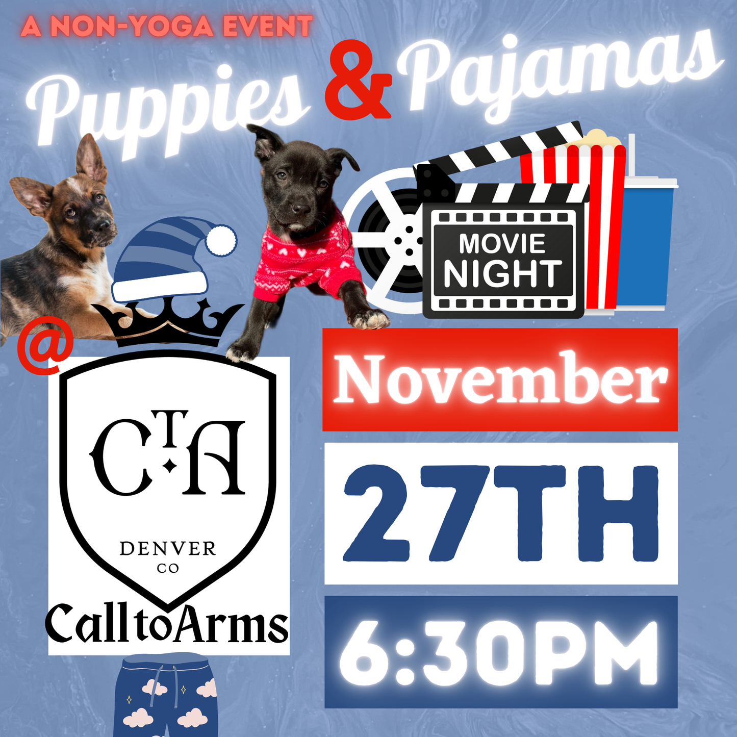 Puppies & Pajamas @ Call to Arms Brewing Co.