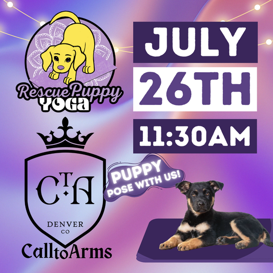 Rescue Puppy Yoga - Call to Arms Brewing Co.