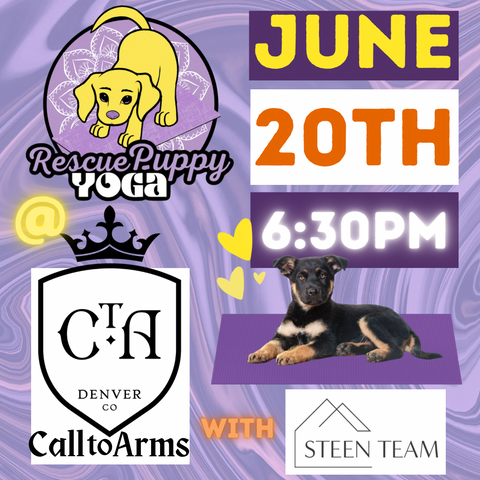 Rescue Puppy Yoga @ Call to Arms