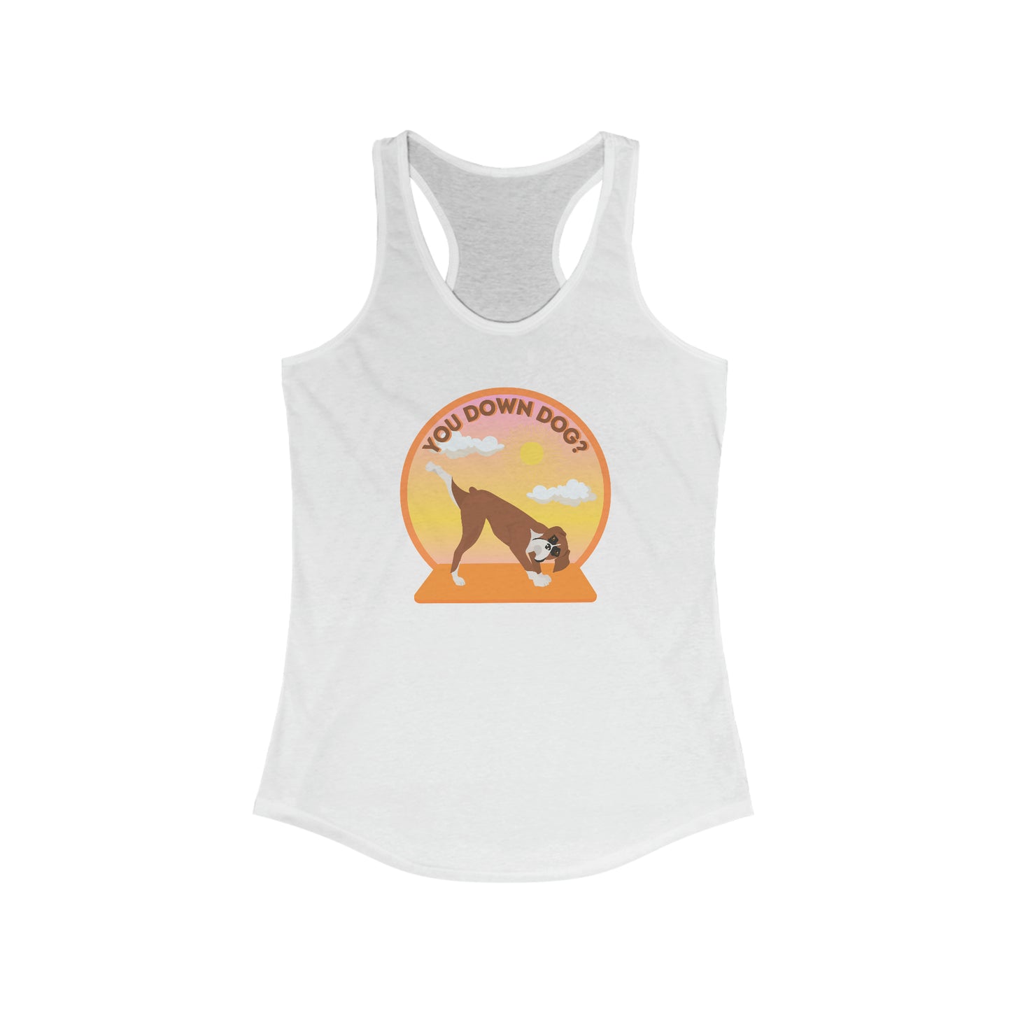 Downdog Boxer Puppy Yoga Women’s Tank Top