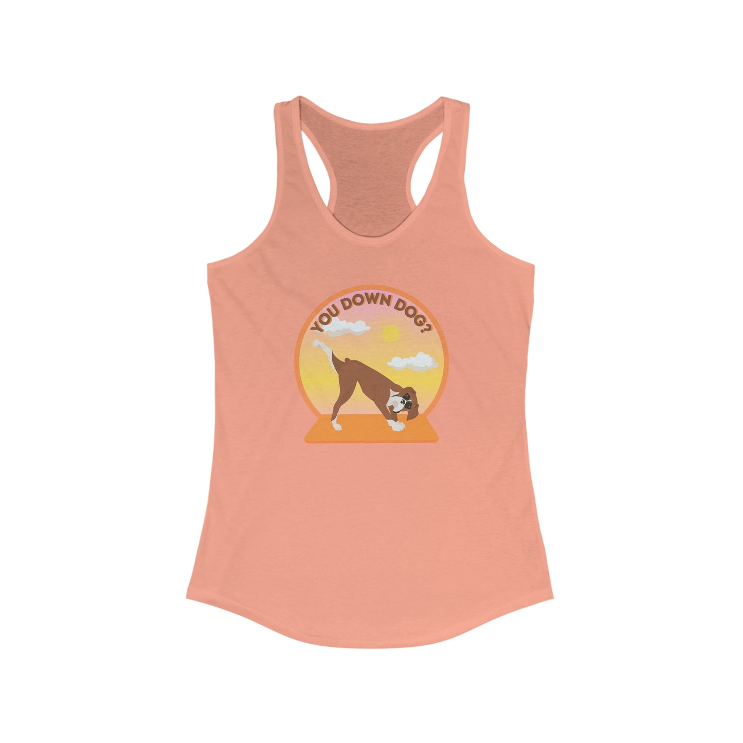 Downdog Boxer Puppy Yoga Women’s Tank Top