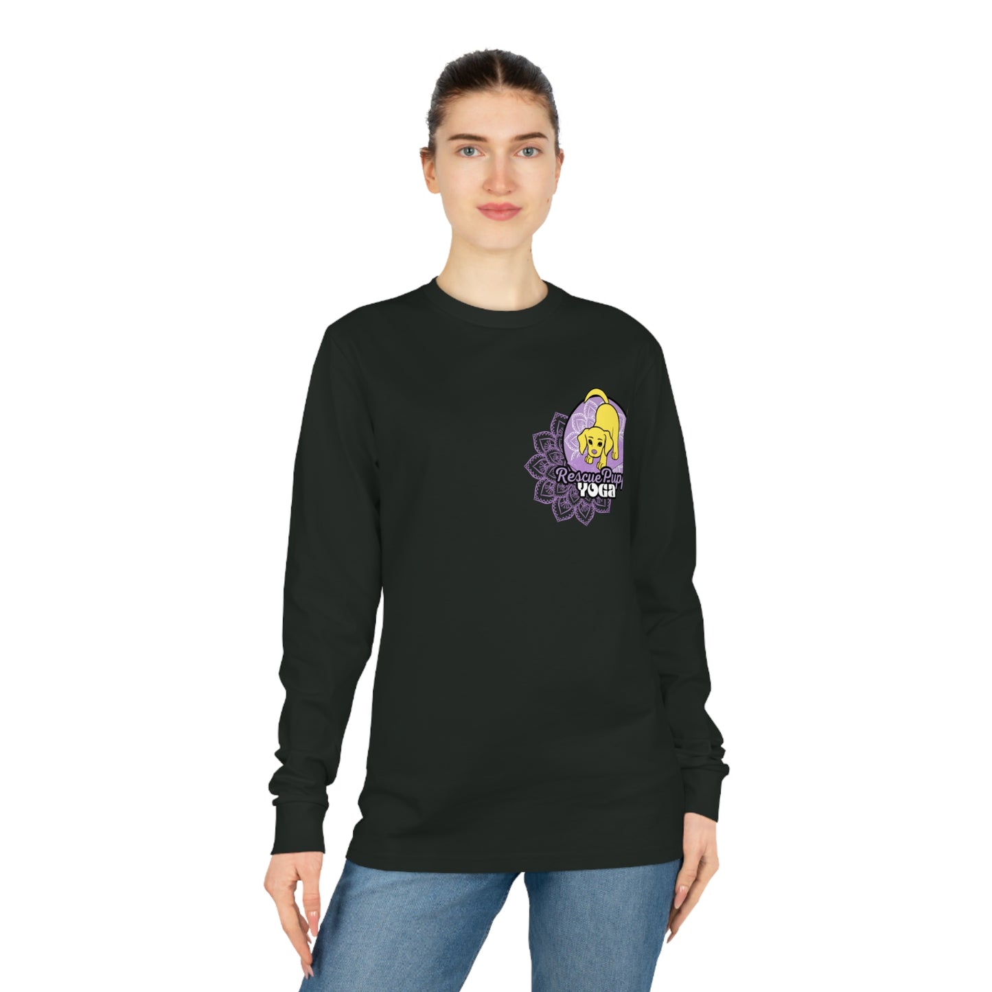 Rescued is My Favorite Breed Unisex Organic Long Sleeve Tee