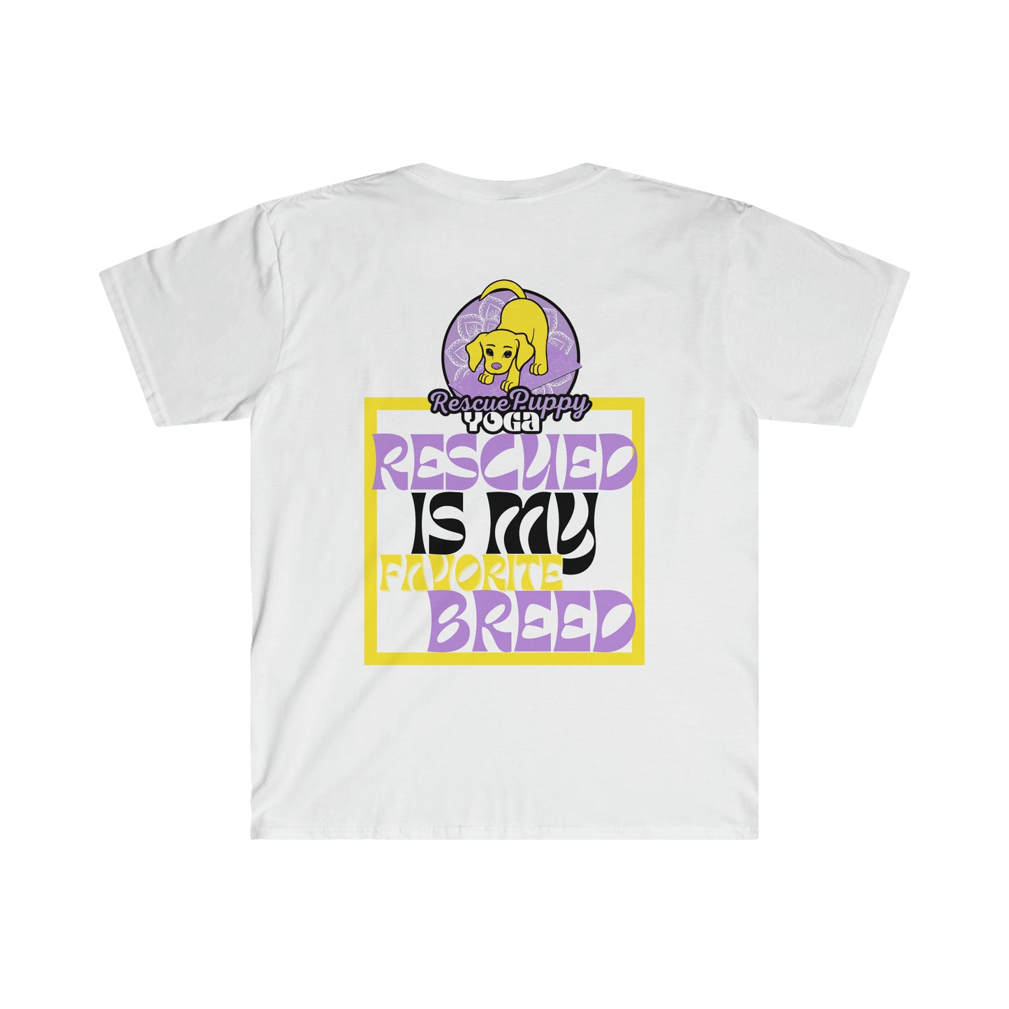 Rescued is My Favorite Breed Unisex Organic Short Sleeve Tee