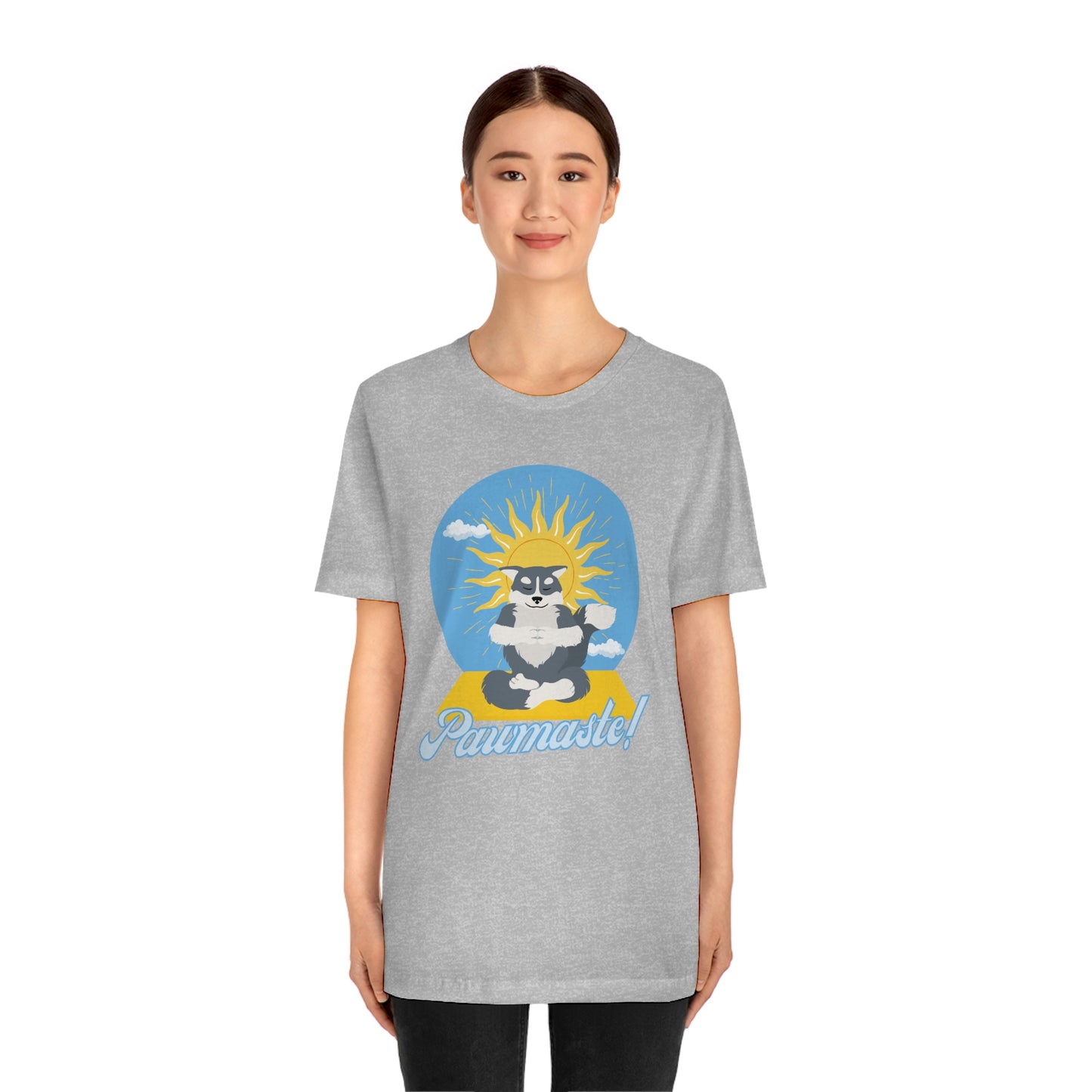 Pawmaste Happy Husky Puppy Yoga Shirt Unisex Classic Tee