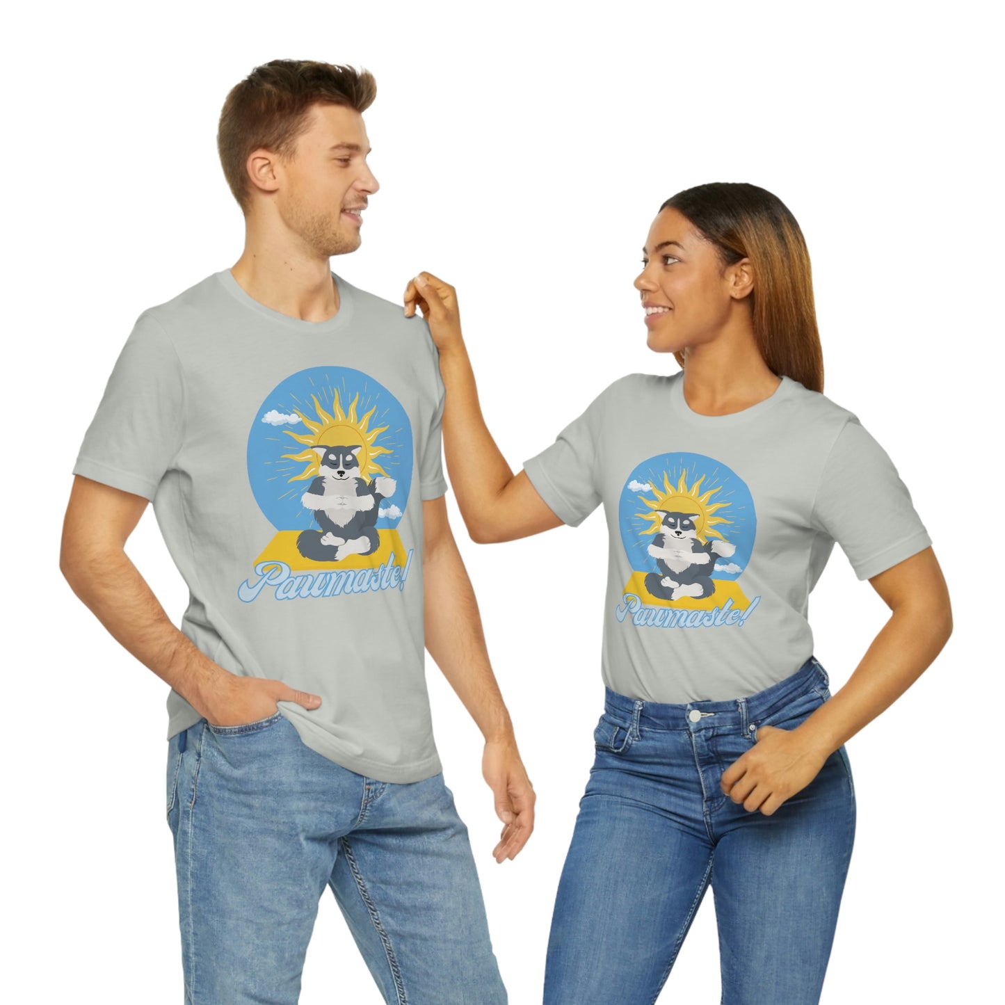 Pawmaste Happy Husky Puppy Yoga Shirt Unisex Classic Tee