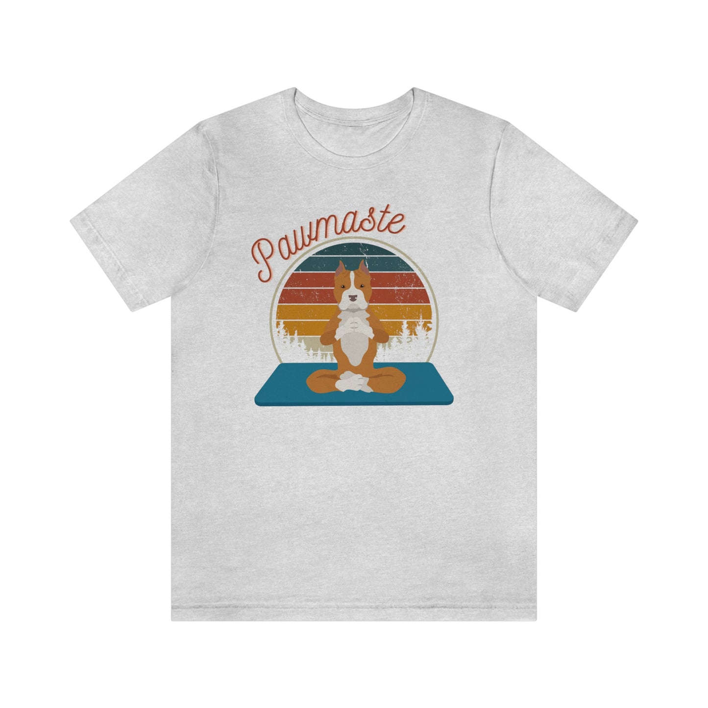 Pawmaste Pitbull Puppy Yoga Mountain Shirt Unisex Classic Tee