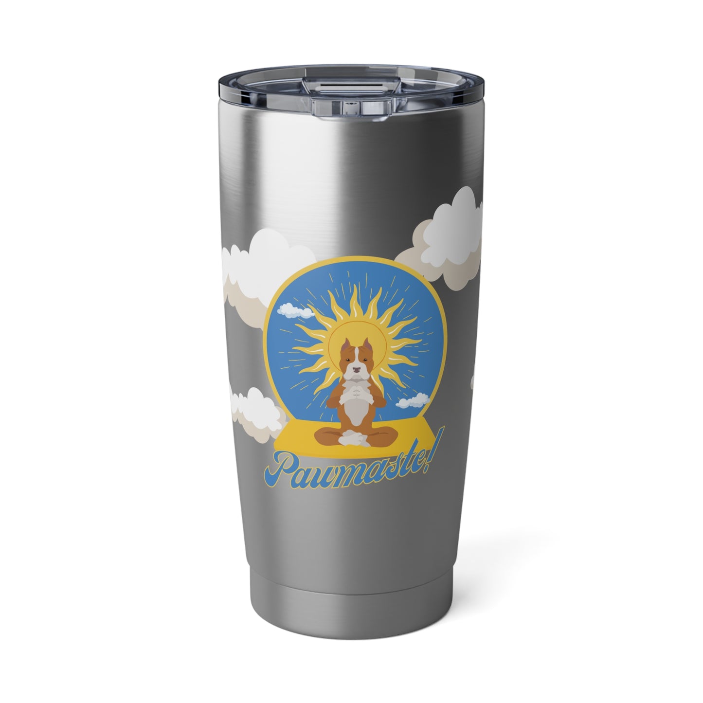 Pawmaste Peacful Pitbull Pawmaste in the Clouds Rescue Puppy Best Coffee Tumbler