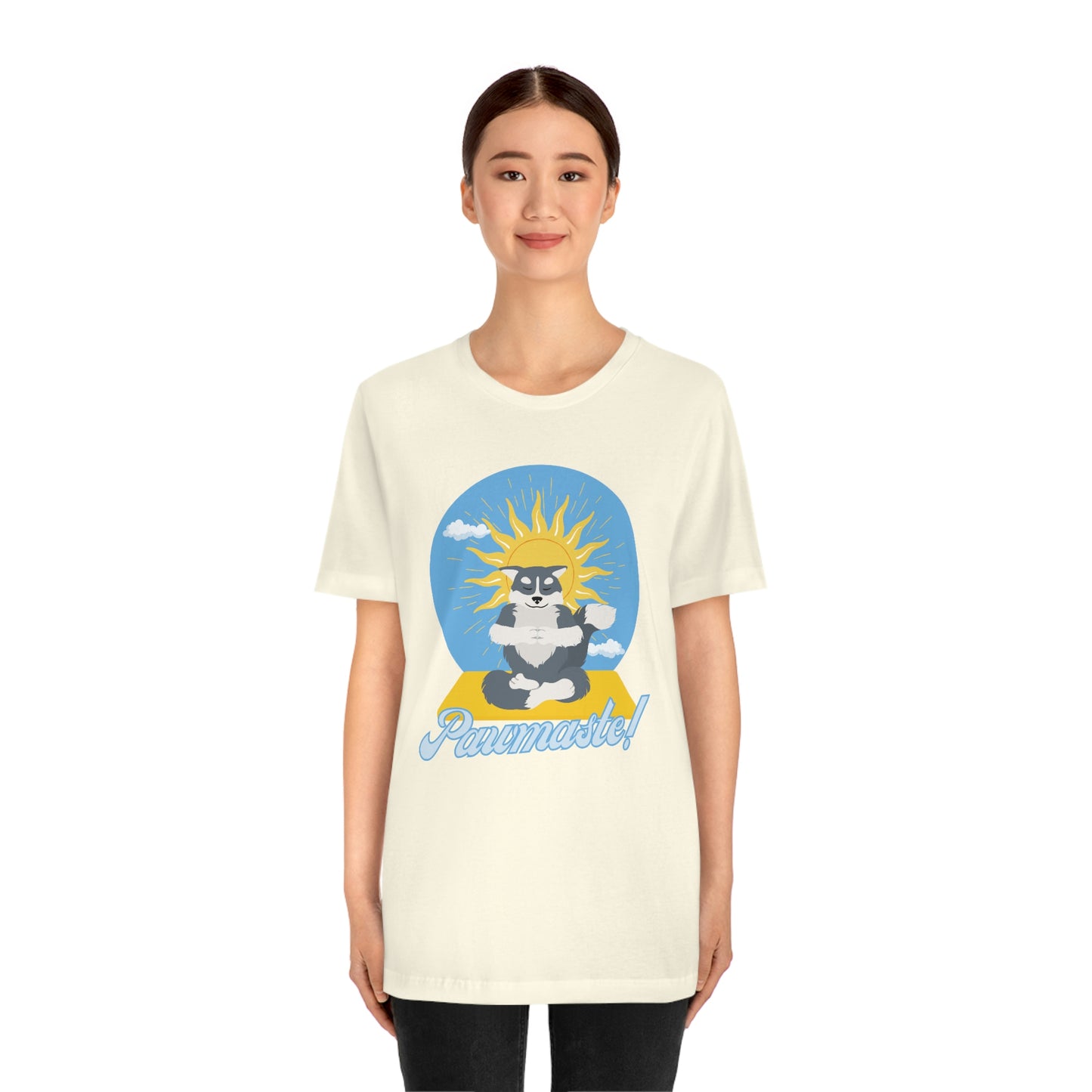 Pawmaste Happy Husky Puppy Yoga Shirt Unisex Classic Tee