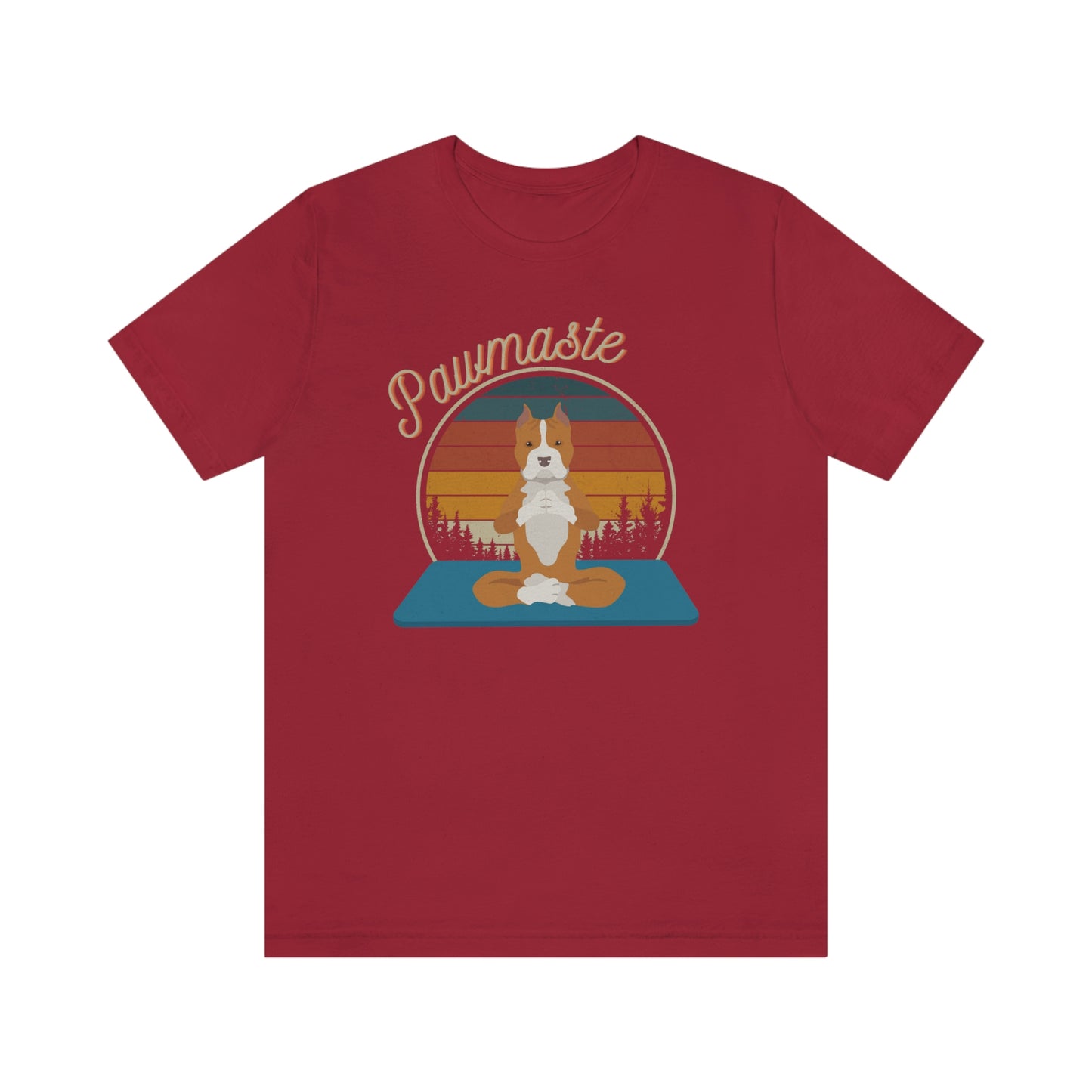 Pawmaste Pitbull Puppy Yoga Mountain Shirt Unisex Classic Tee