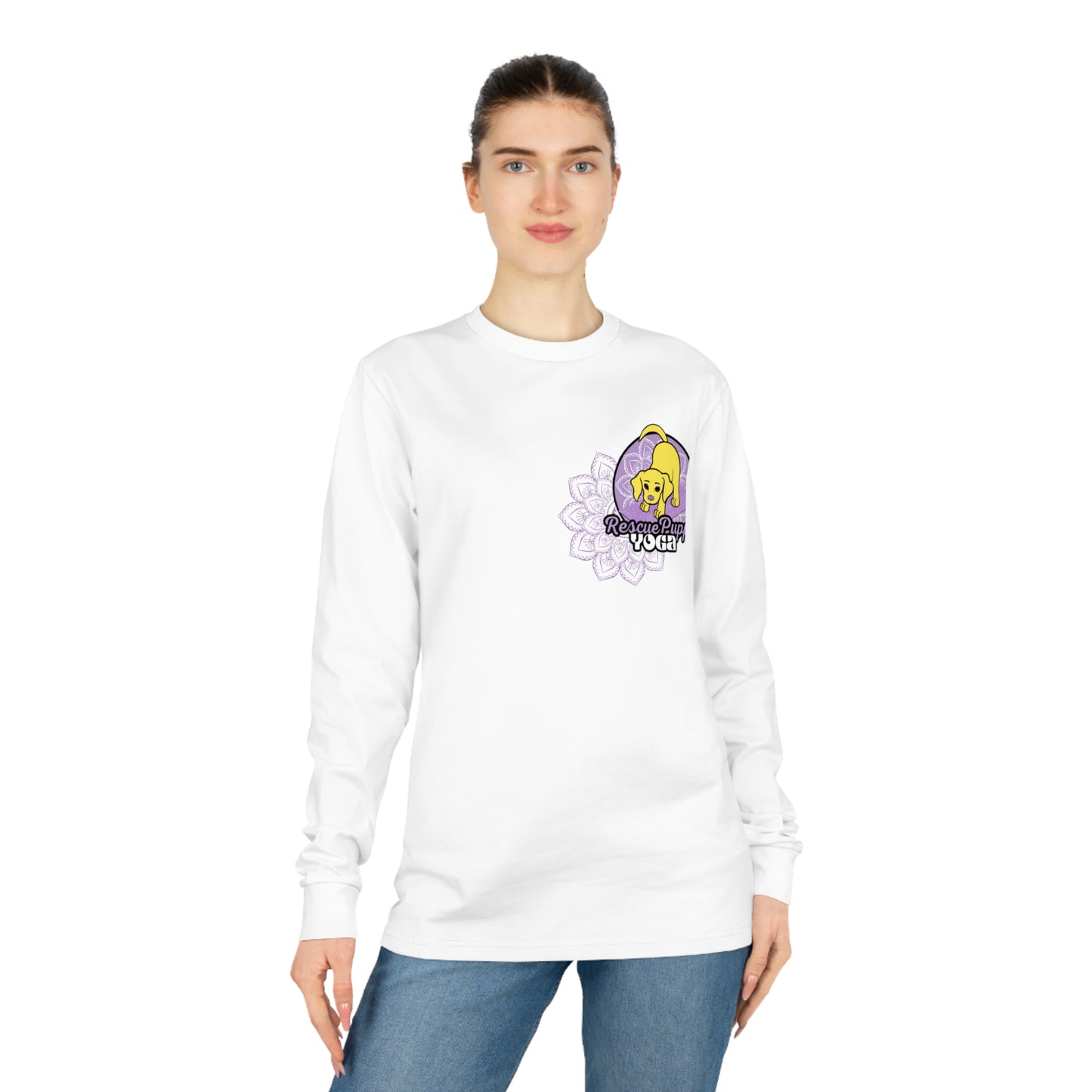 Rescued is My Favorite Breed Unisex Organic Long Sleeve Tee