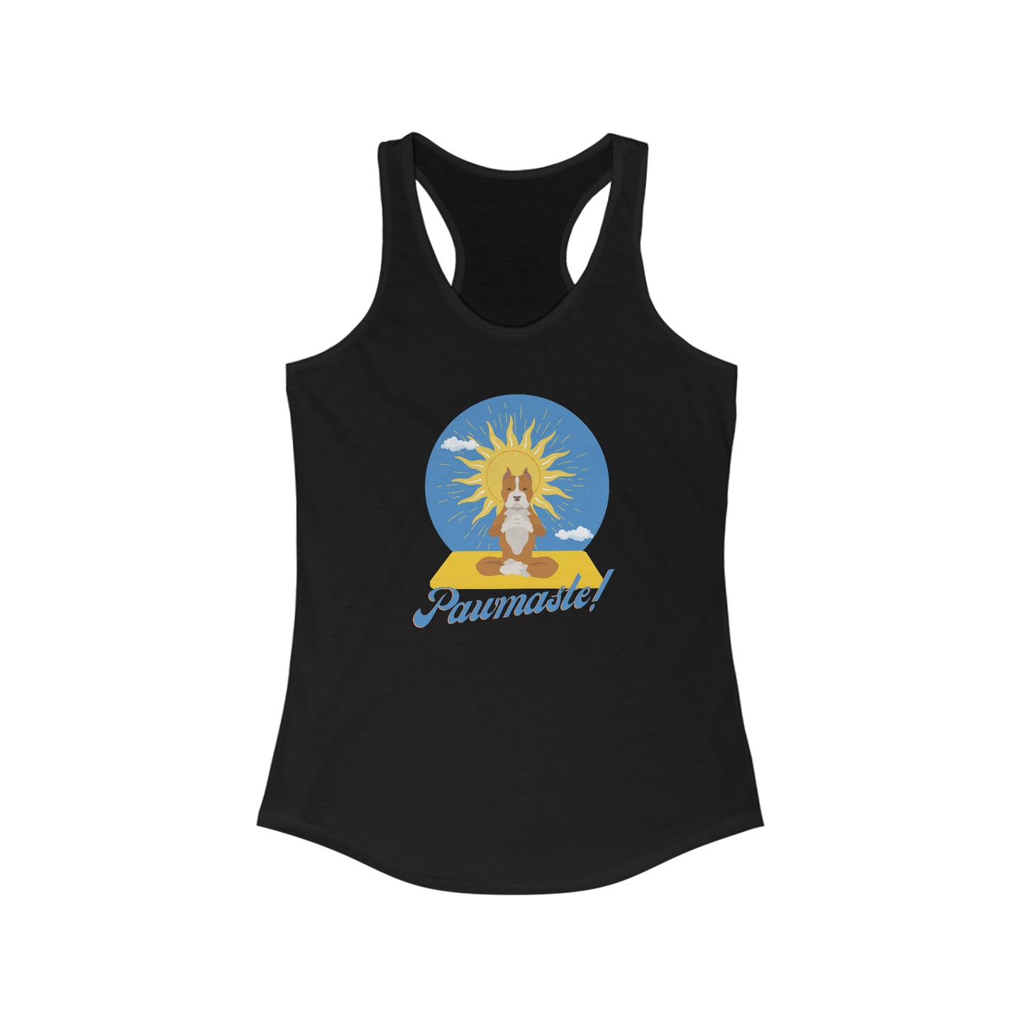 Pawmaste Pitbull Puppy Yoga Women’s Tank Top