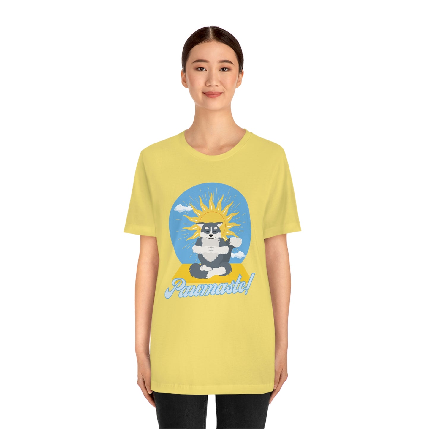 Pawmaste Happy Husky Puppy Yoga Shirt Unisex Classic Tee