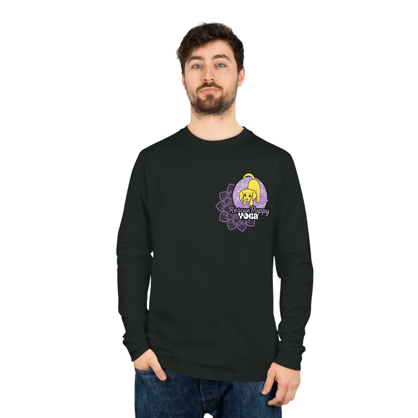 Rescued is My Favorite Breed Unisex Organic Long Sleeve Tee