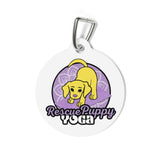Rescue Puppy Yoga Logo Pet Tag