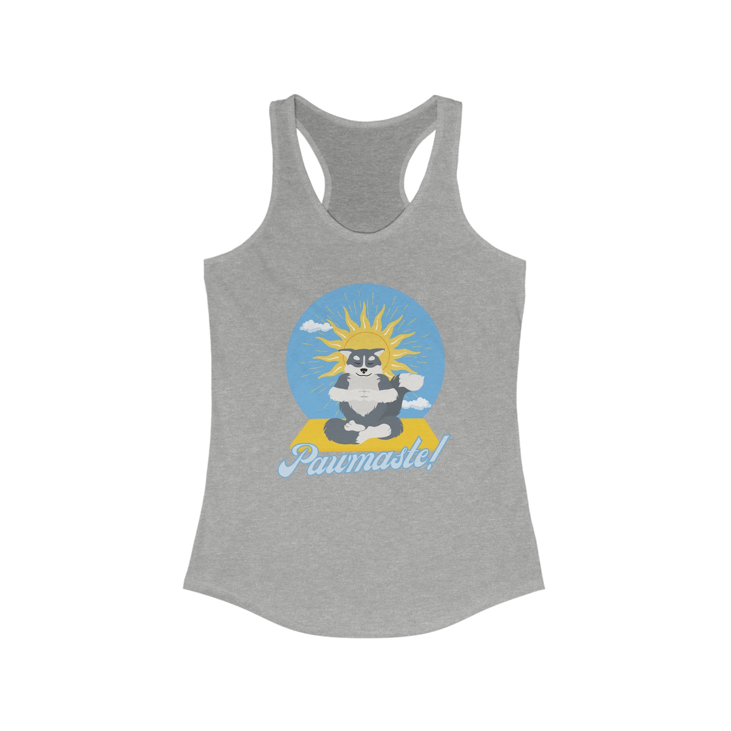 Pawmaste Happy Husky Puppy Yoga Women’s Tank Top Yoga Tank