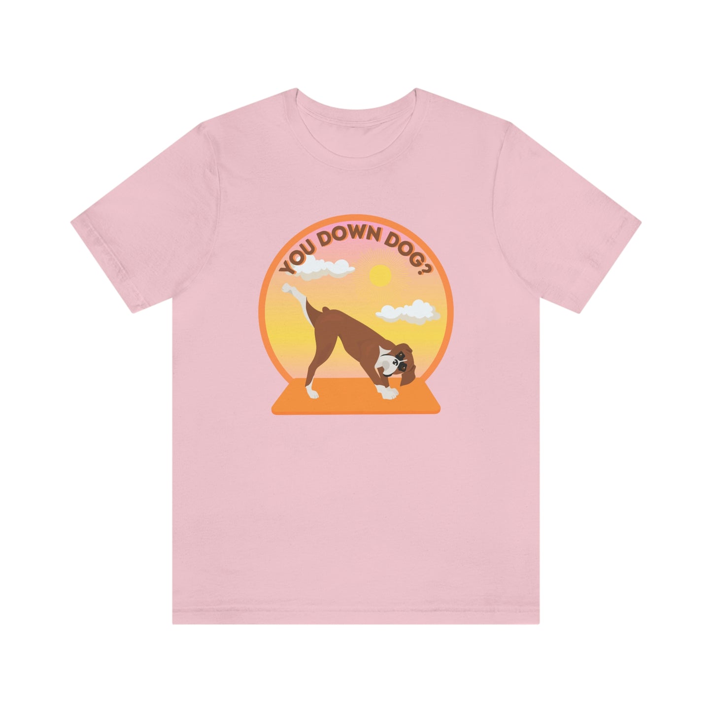 Downdog Boxer Puppy Yoga Shirt Unisex Classic Tee